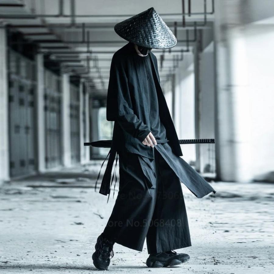 帽子 竹笠 黒い笠 侍 笠 武士 ゴトク あご紐付き 陣笠 日差しを遮る