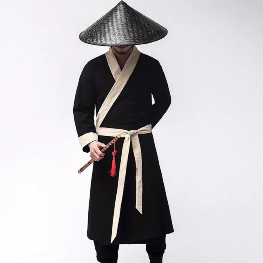 帽子 竹笠 黒い笠 侍 笠 武士 ゴトク あご紐付き 陣笠 日差しを遮る