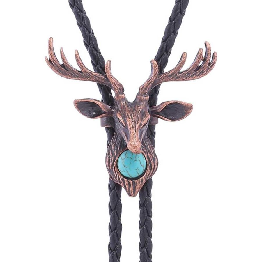 ネクタイ ループタイ 鹿 鹿王 全2色 ペンダント ジュエリー