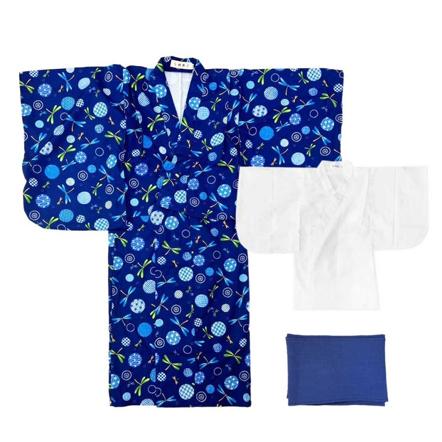 新品 浴衣 トンボ 蜻 青 ブルー とんぼ 裄丈69㎝ 未着用 楽天市場