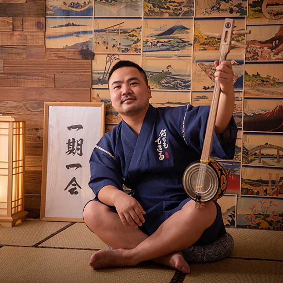 メンズ 甚平 上下セット 和の心 日本男児スタイル 三種類 M L XL 夏 男