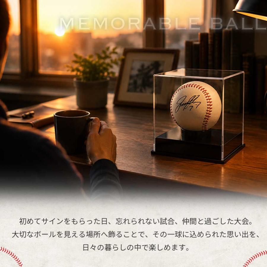 サインボール ケース 野球 ボール 3個セット アクリル インテリア