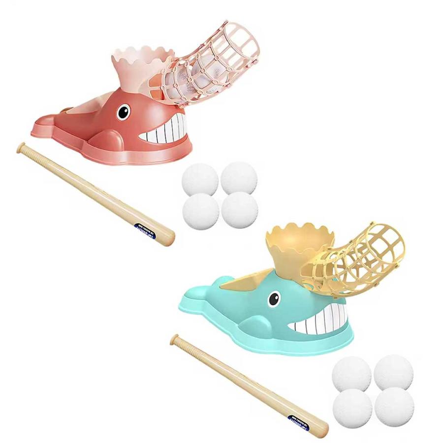 子供用 クジラのバッティングマシン 野球 玩具 バッティング スイング