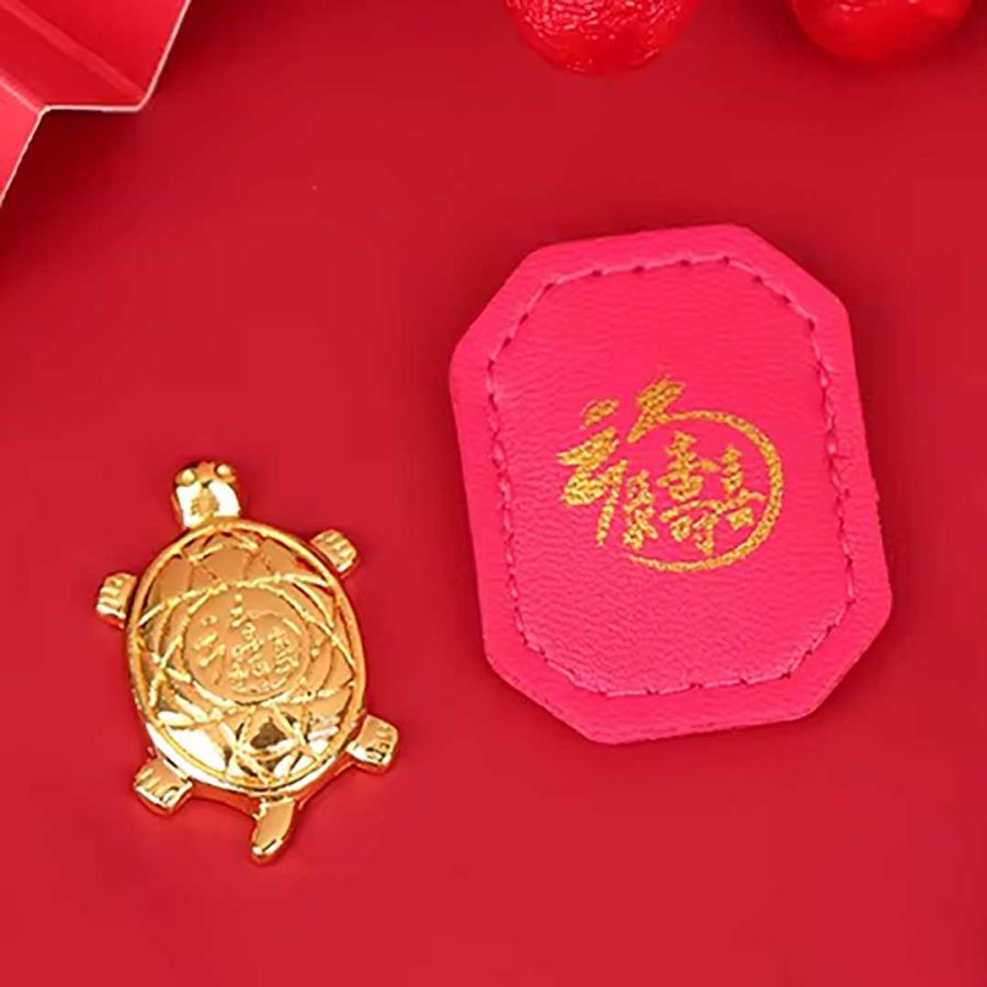 お守り 財布に入る 幸運の亀 置物 風水 開運 オブジェ 金運