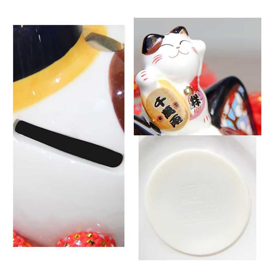 貯金箱 長い尻尾 招き猫 尻尾招き コイン バンク インテリア オブジェ
