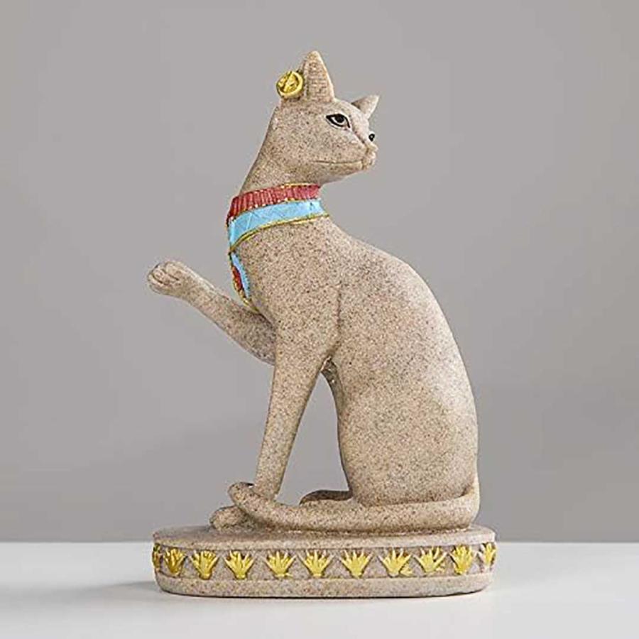アート 猫【エジプト購入品】猫の置物 置物 エジプトキャット 選べる3種 石像 猫 オブジェ 猫の置物 雑貨 猫