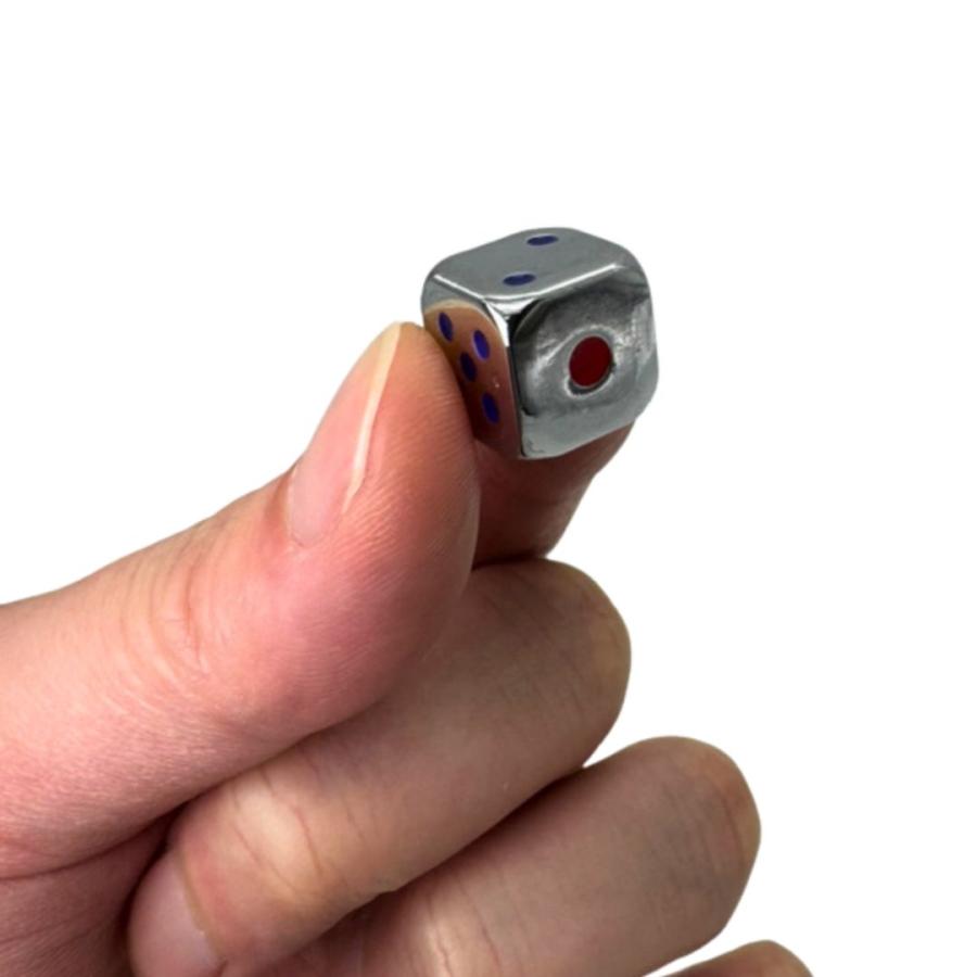 サイコロ 金属製のダイス 金属 5個セット シルバーorゴールド オブジェ