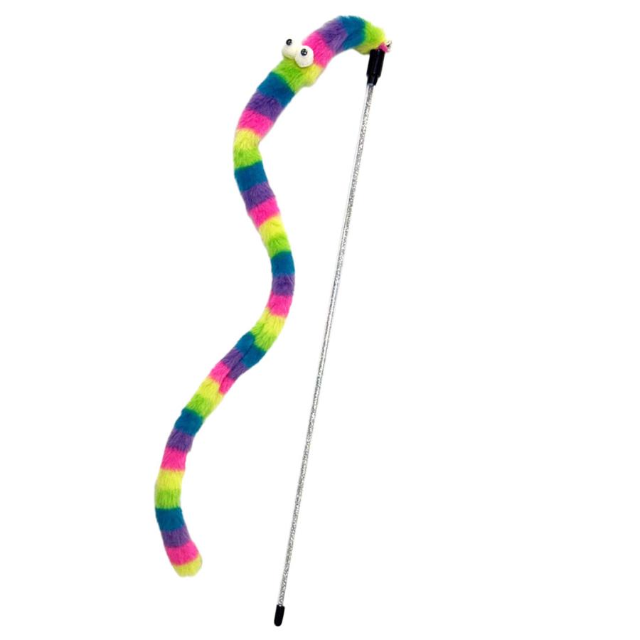 ペット 用品 カラフルしっぽ ロング 猫じゃらし 全3色 3本 かわいいお