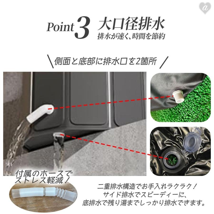 折り畳み式 浴槽 ポータブルバスタブ 組立不要 丸型 折りたたみバスタブ ポータブル お風呂 簡易浴槽 子供 大人用 シャワー コンパクト 省スペース 収納便利