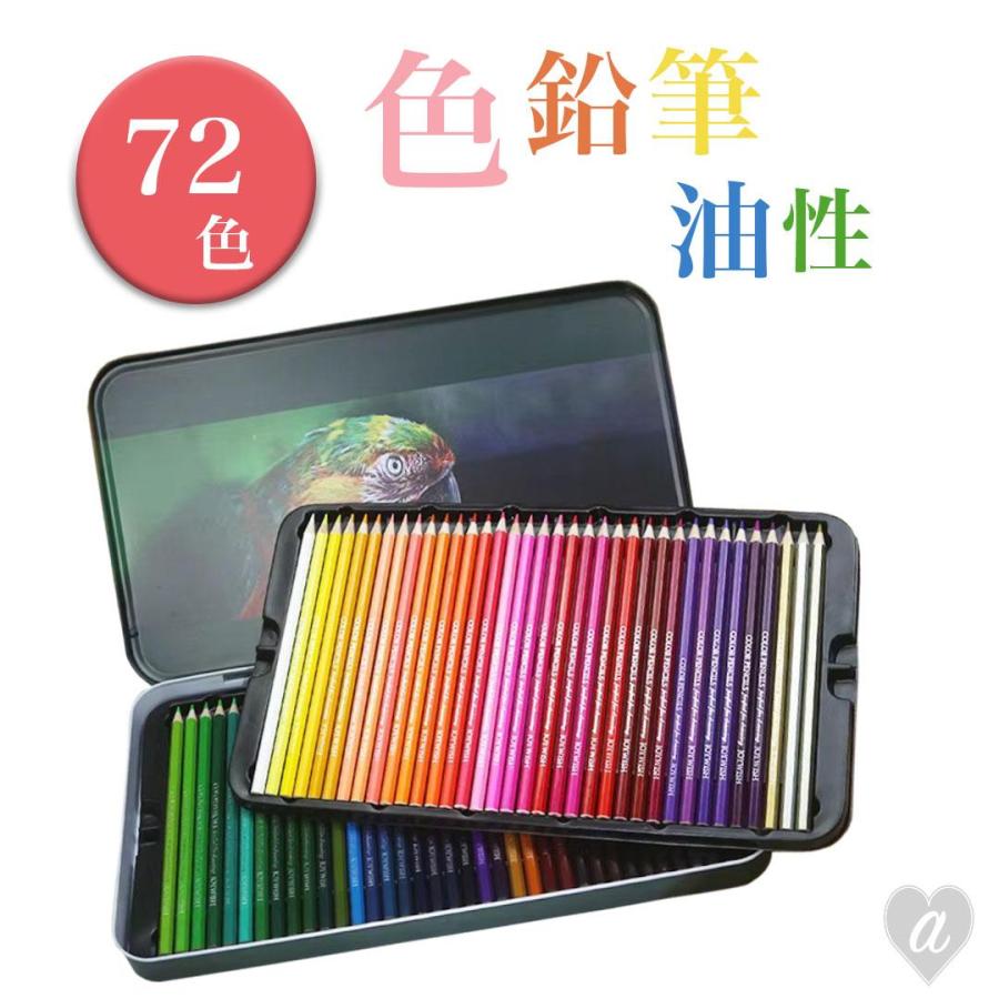 色鉛筆 72色 油性 イラストレーター 大人 子供 小学生 中学生 お絵かき