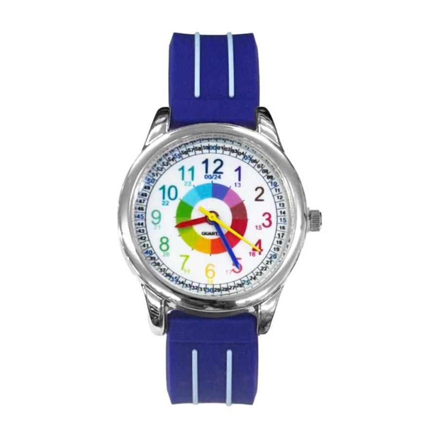 知育腕時計 子供用 カラフルキッズウォッチ 全6カラー 時間管理が上達