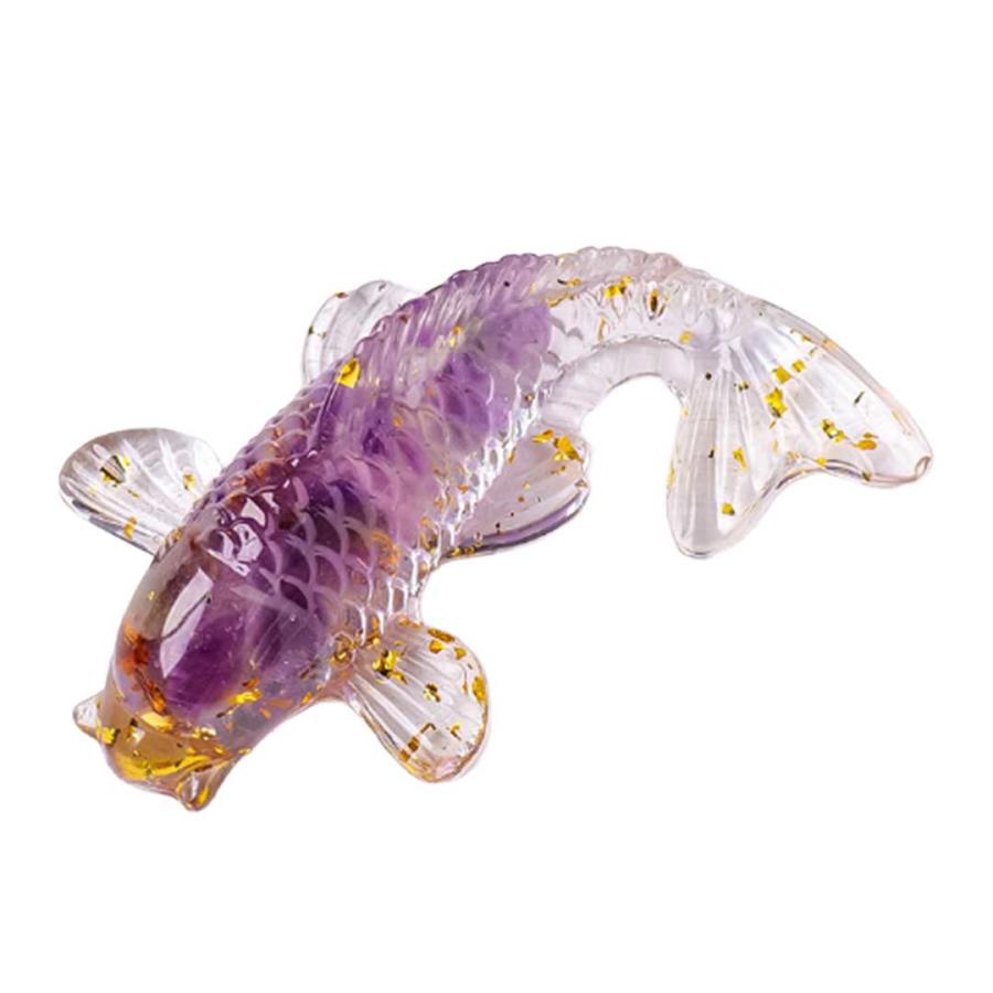 置物 パワーストーン 魚 風水 鯉 全3種 開運置物 和風 装飾