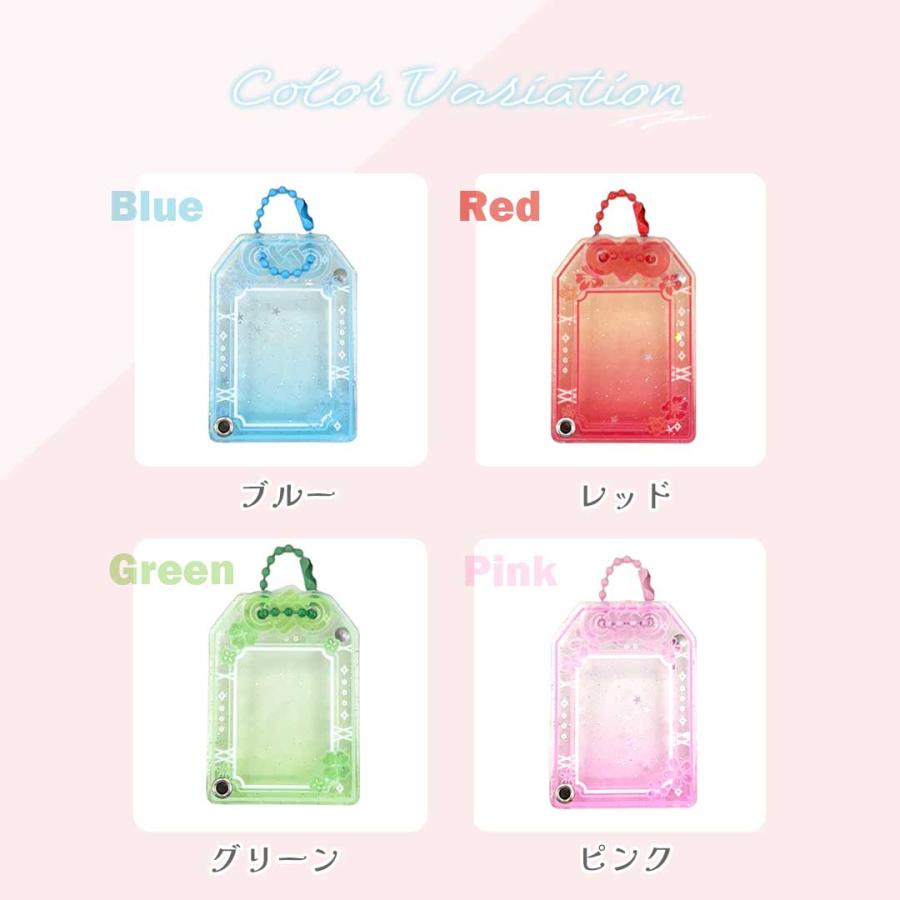 推し活 お守り型 フォト キーホルダー 証明写真サイズ 4カラー