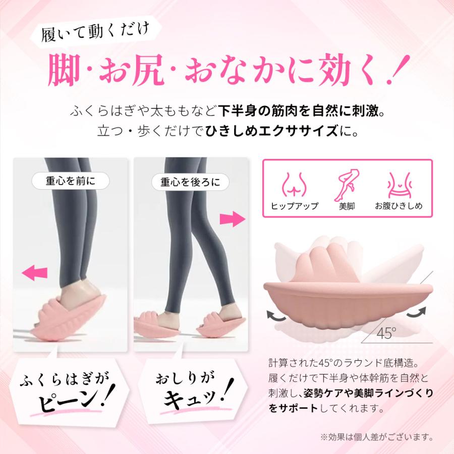 履くだけダイエット スリッパ 全4カラー フリーサイズ ダイエット