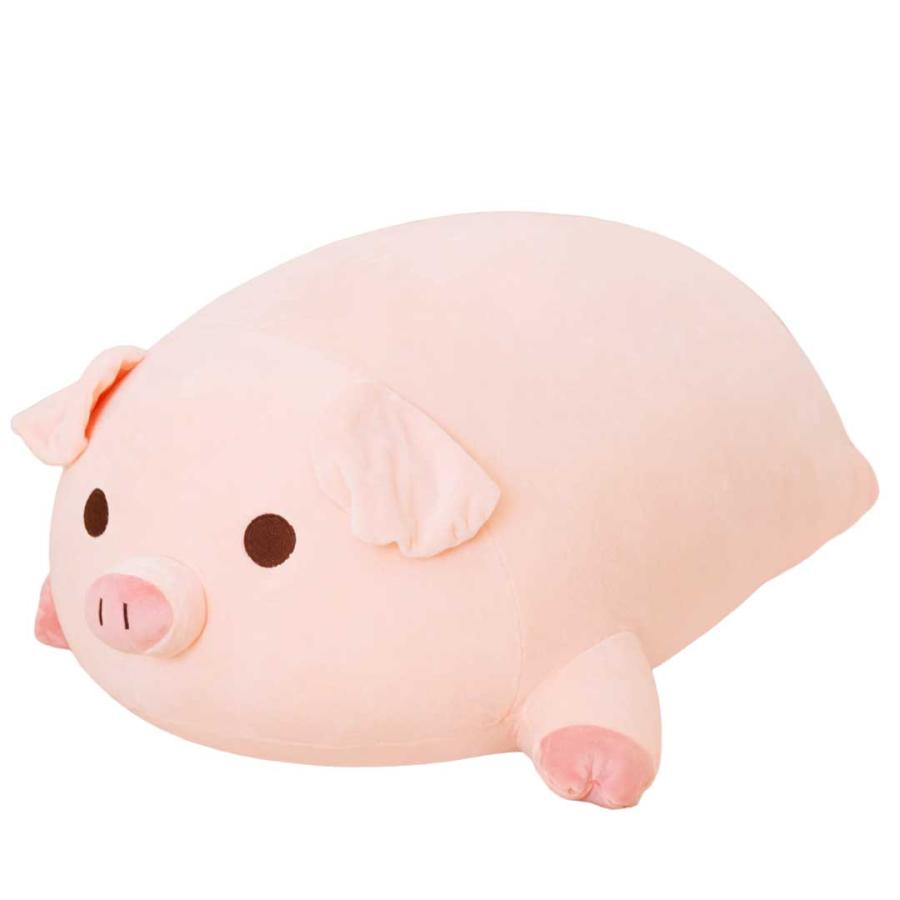 ぬいぐるみ すやすやピッグ 2種 もちふわ抱き枕 豚 ぶた 70cm 特大
