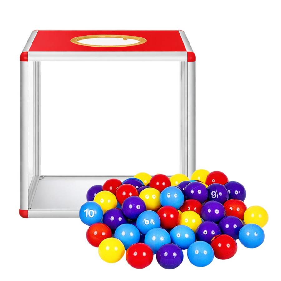 イベント用品 抽選箱 30cm 数字ボール70個セット 抽選ボックス 抽選機
