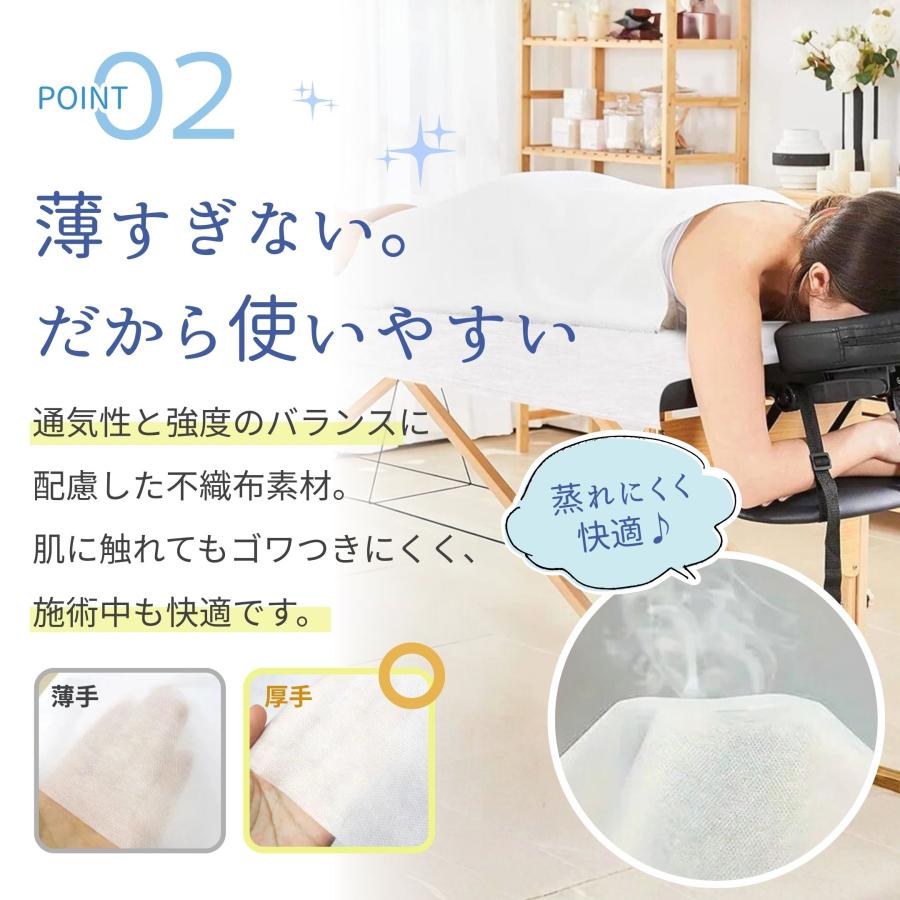 使い捨て ベッドシーツ 100枚セット 不織布 ベッド用シーツ 施術