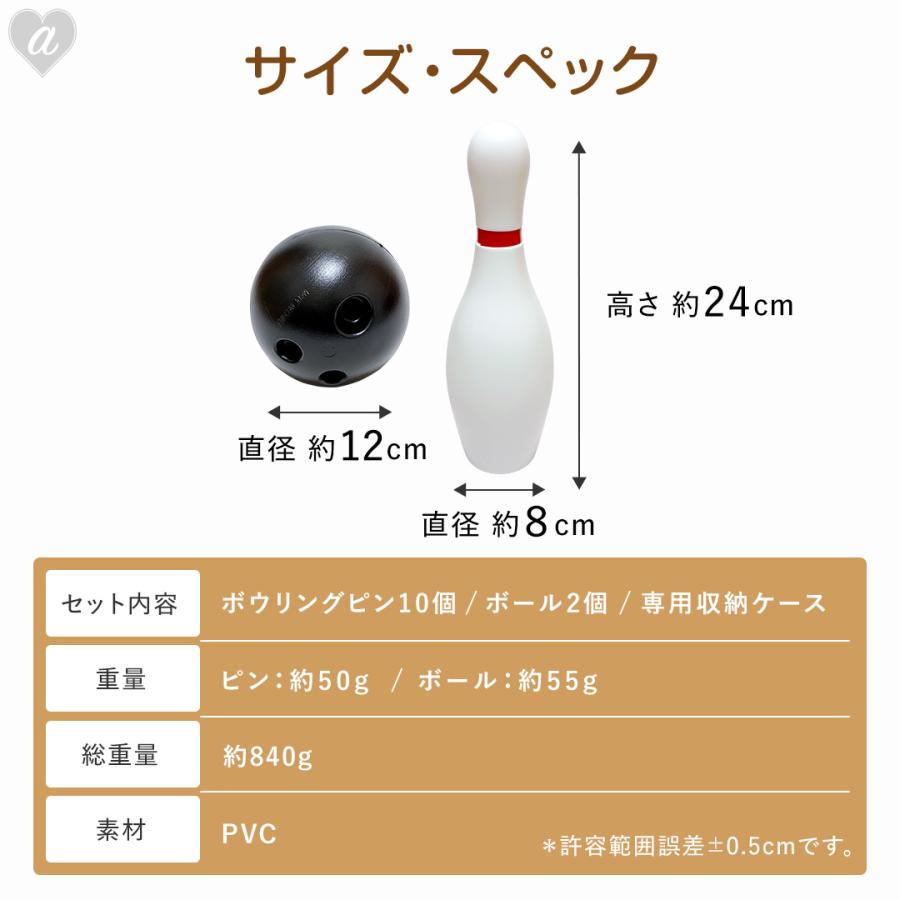 ボウリングボール 2個セット ボウリング おもちゃセット ボール付き 2球 10ピン セット 自宅用