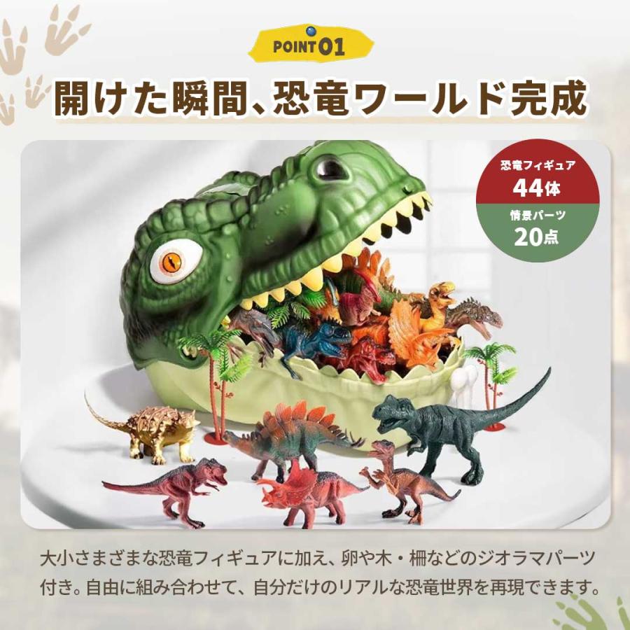 購入特典 ランダムミニ恐竜付き ティラノサウルスヘッドボックス 恐竜