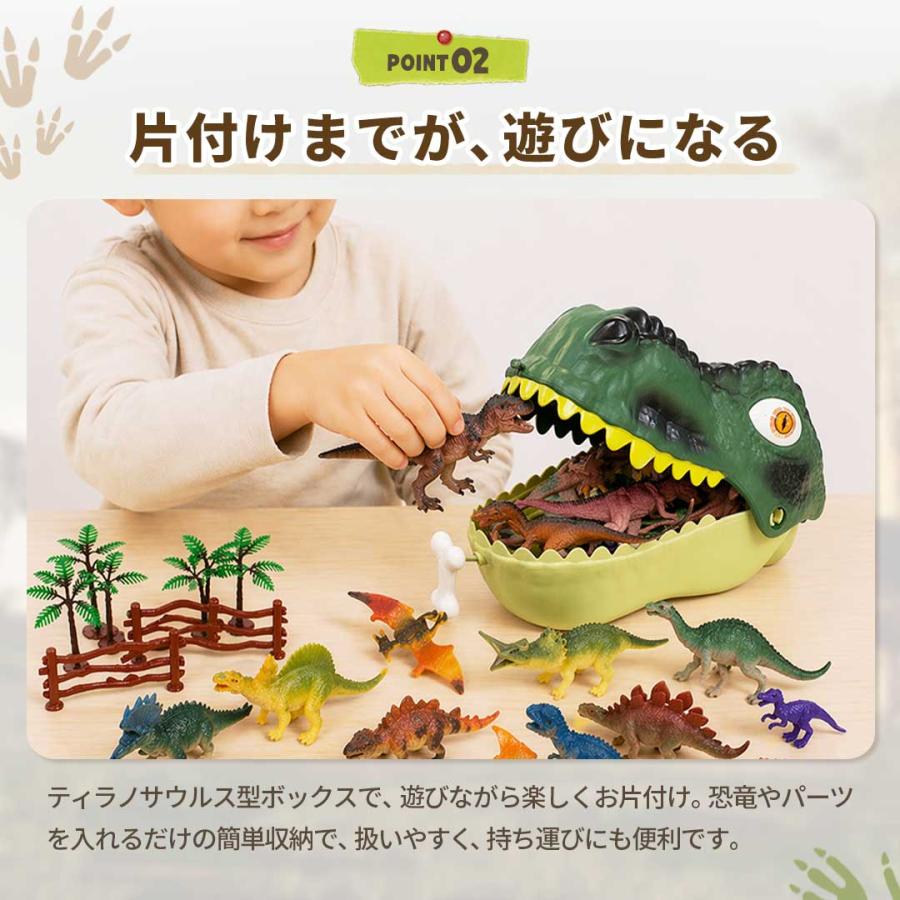購入特典 ランダムミニ恐竜付き ティラノサウルスヘッドボックス 恐竜