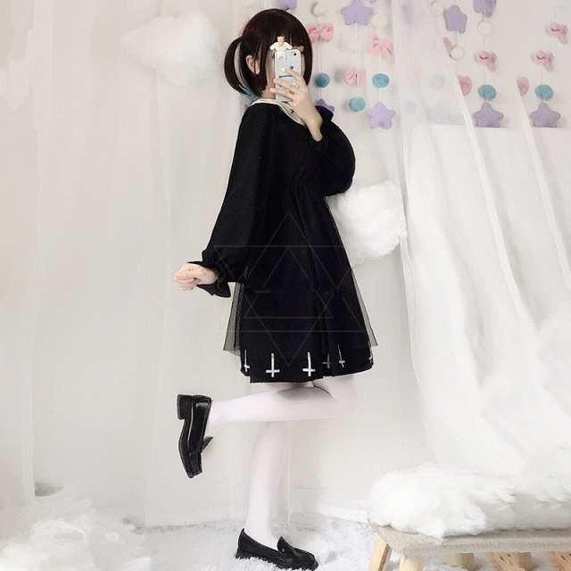 クロス 魔法陣 ワンピース ゴスロリ ゴシック 十字架 シスター ハロウィン ロリータ ロリィタ コスプレ 病みかわいい 31 0301 101 Aio 通販 Yahoo ショッピング