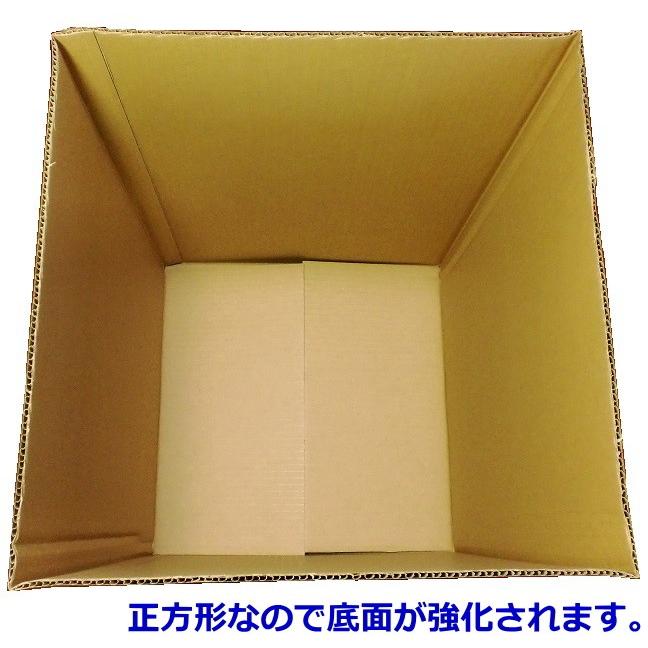 国内正方形 美品 空箱　保存袋10セット 愛パックダンボール ダンボール箱 段ボール 70Lごみ袋用 片フラップ