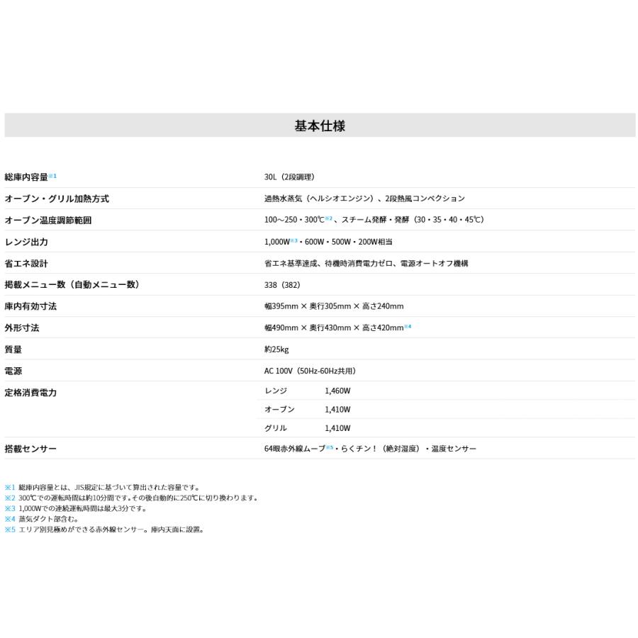 SHARP（シャープ） スチームオーブンレンジ 30L レッド系 ウォーター