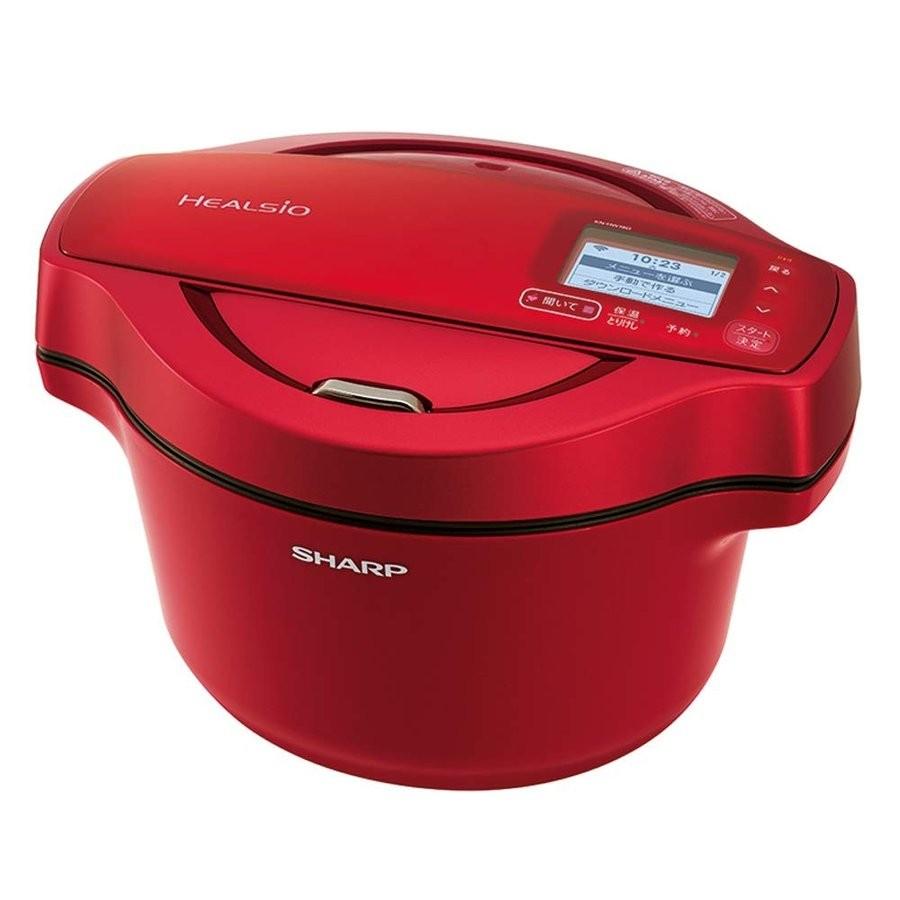 【美品】シャープ ヘルシオ ホットクック KN-HW16D SHARP（シャープ） ヘルシオ ホットクック KN-HW16D-R 1.6Lタイプ 電気