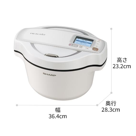 SHARP（シャープ） ヘルシオ ホットクック 1.6L KN-HW16F-W SHARP 電気