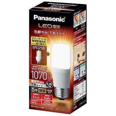 Panasonic（パナソニック） (10個セット)LED電球 LDT8LGST6 T形タイプ
