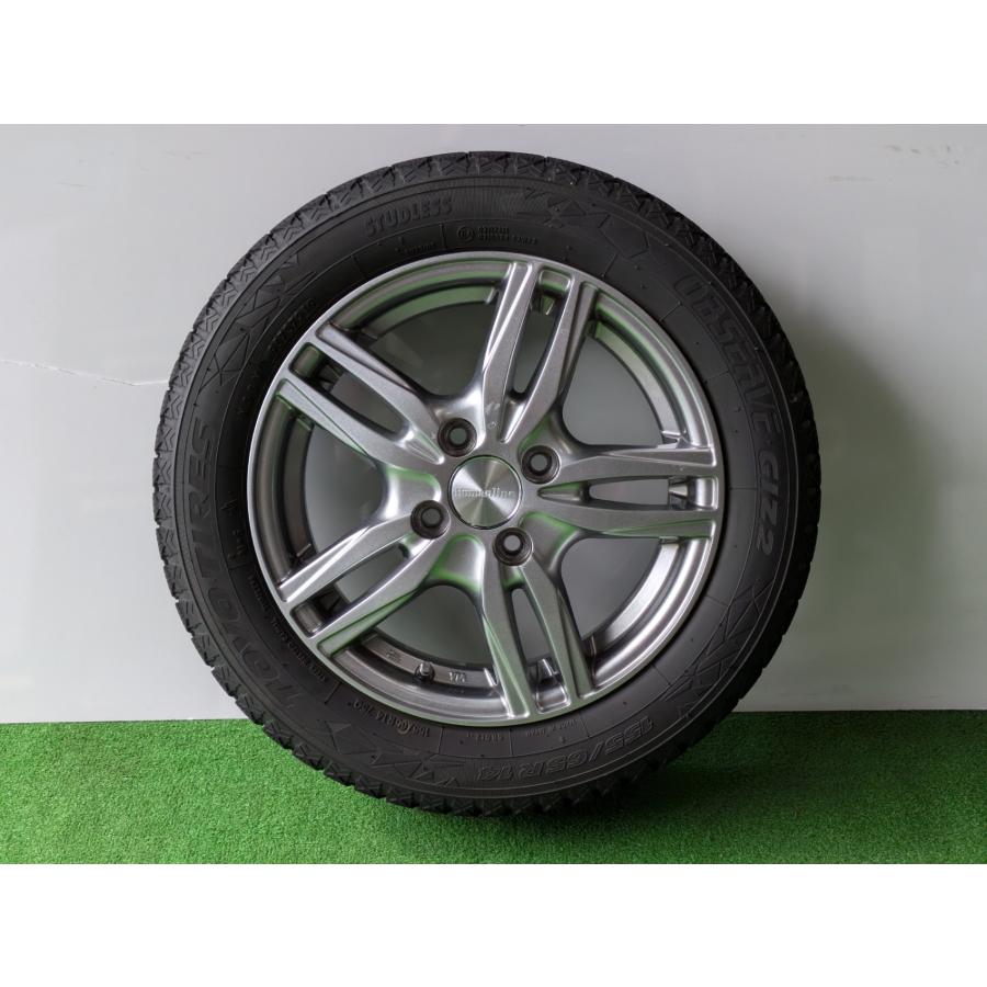 ■2021年製 トーヨータイヤ オブザーブギズ2 ■14インチアルミホイール冬タイヤ4本セット 155/65R14 75Qの画像