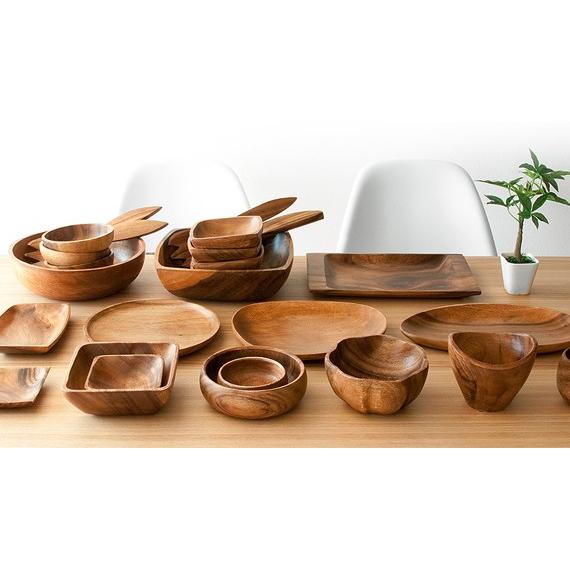 不二貿易（Fuji Boeki） 木製食器 木製プレート アカシア 食器 トレー