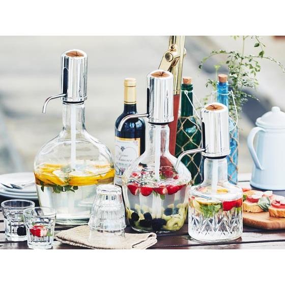 ドリンクサーバー ガラス 2 1l ドリンクディスペンサー ポンプ