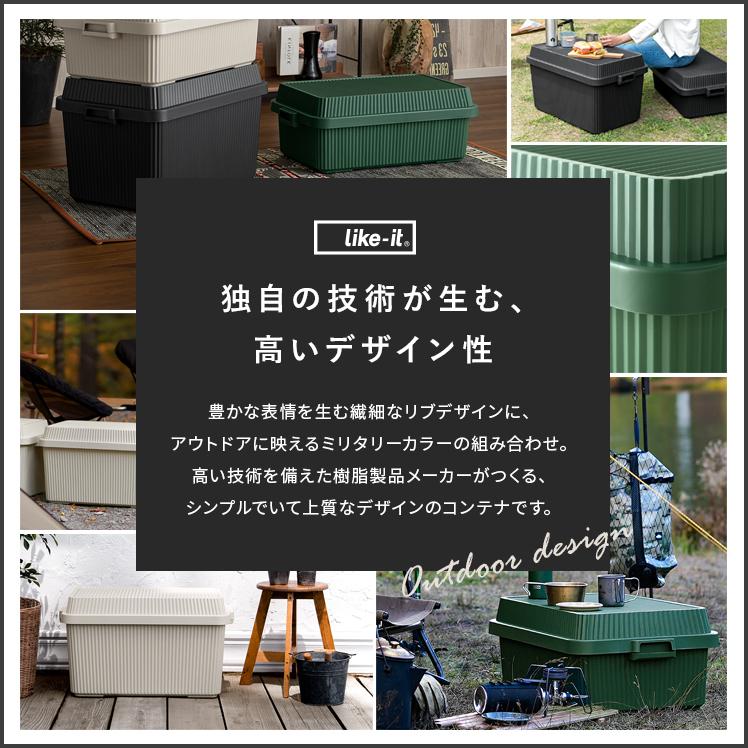 Like-it コンテナボックス 収納ボックス おしゃれ 蓋付き 大型 Like-it コンテナボックス 収納ボックス おしゃれ 蓋付き 大型