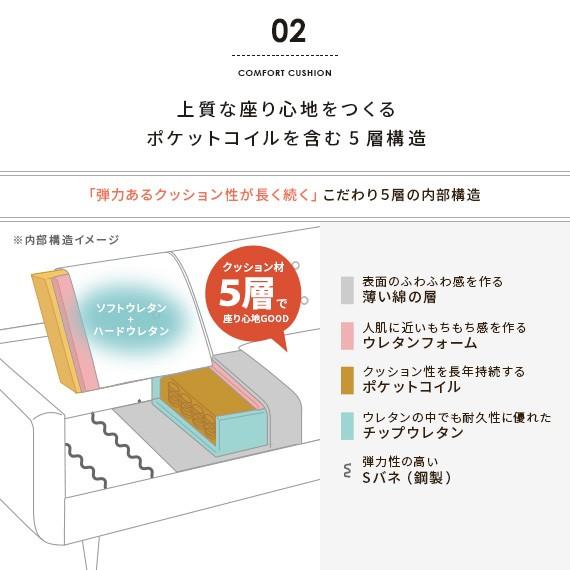 ソファー ソファ 2人掛け カウチソファ ローソファ L字 おしゃれ 二人掛けソファ コーナーソファ 北欧 モダン ナチュラル ポケットコイル オットマン付き | エア・リゾーム | 13