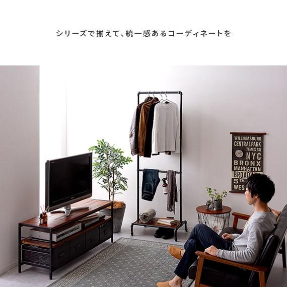 ハンガーラック おしゃれ スリム コートハンガー 2段 ハンガーポール ポールハンガー キャスター付き コート掛け 木製 スチール ワードローブ 収納 衣類 収納 | エア・リゾーム | 15