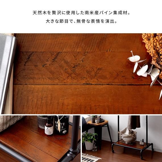 ハンガーラック おしゃれ スリム コートハンガー 2段 ハンガーポール ポールハンガー キャスター付き コート掛け 木製 スチール ワードローブ 収納 衣類 収納 | エア・リゾーム | 06