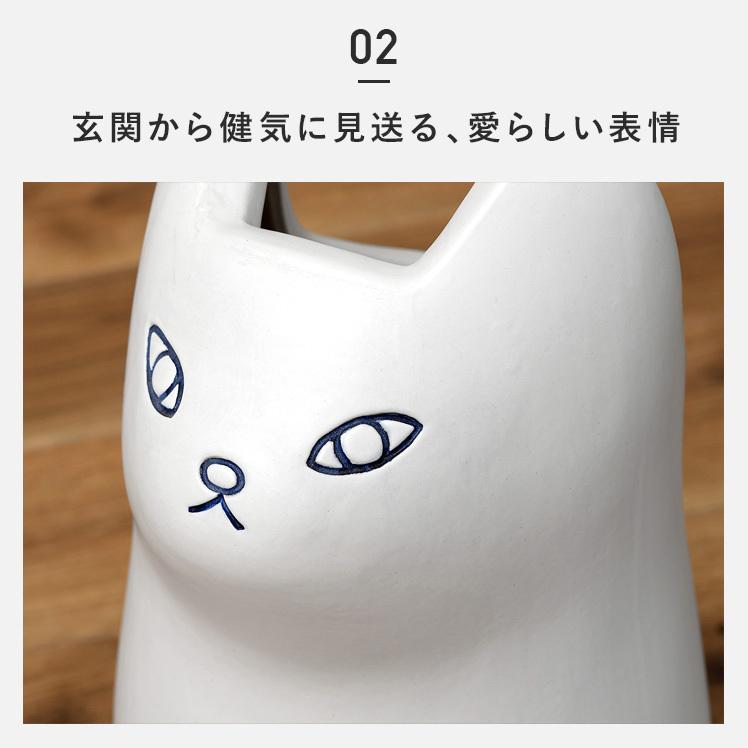 東谷 傘立て おしゃれ 陶器 猫 外置き 屋外 傘たて アンブレラスタンド