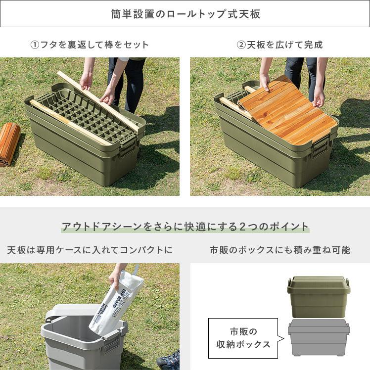 東谷 収納ボックス コンテナボックス 収納ケース 蓋付き ふた付き 天板 