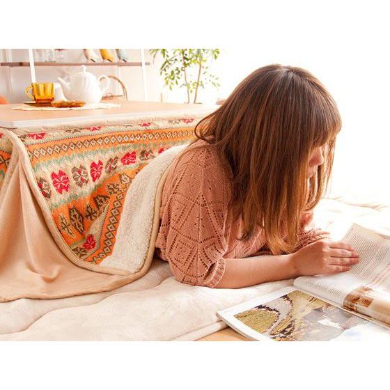 こたつテーブル 正方形 75×75cm コタツテーブル おしゃれ コタツ テーブル 北欧 折れ脚 薄型ヒーター 木製 ローテーブル リビングテーブル センターテーブルの画像