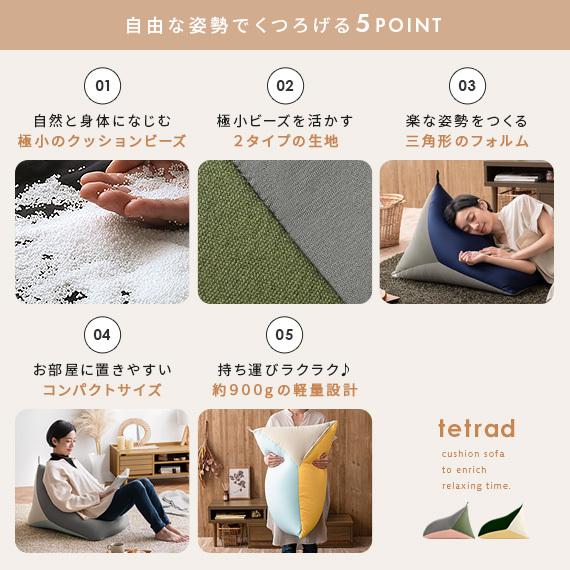 HAGiHARA（萩原） ビーズクッション おしゃれ 小さめ コンパクト 座椅