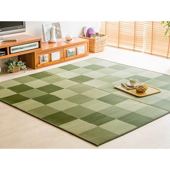 イケヒコ い草ラグ 国産 おしゃれ ふっくら 140x200 国産い草ラグ い草