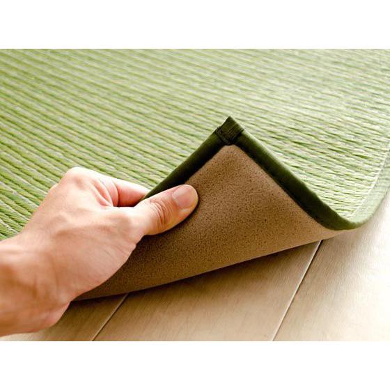 ラグ 国産 純国産 日本製 い草 モダン 抗菌防臭 自然素材 ベージュ イケヒコ ランクス ラグ マット 国産 純国産 日本製 い草 モダン 抗菌防臭