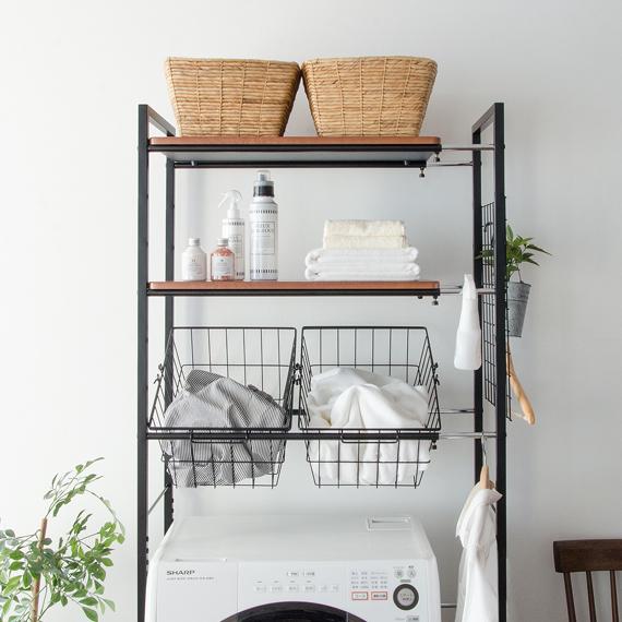 お取引中】シャープ ドラム式洗濯乾燥機＋ランドリーラック