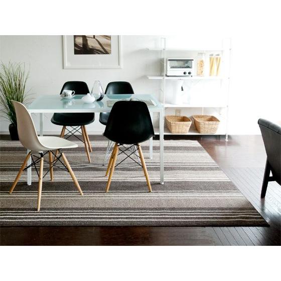 ラグ ラグマット おしゃれ 長方形 北欧 ダイニングラグ 撥水 拭ける