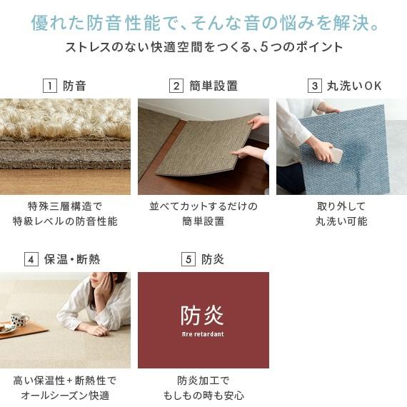 日東紡マテリアル 防音マット タイルカーペット ジョイントマット 防音