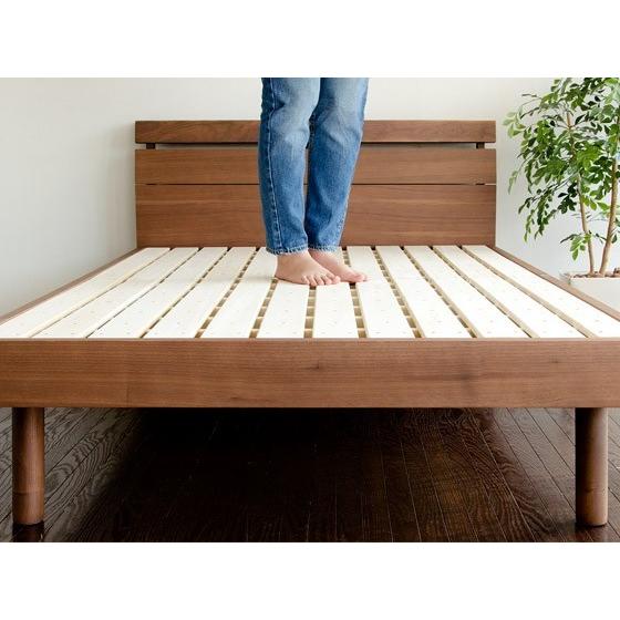 ベッド シングル シングルベッド すのこ 桐 フレーム 高さ調節