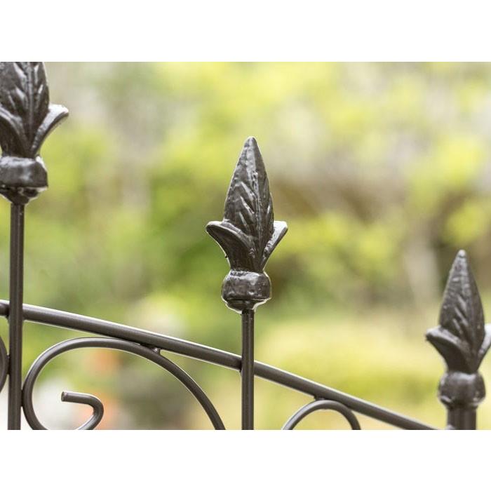 アイアンフェンス　ガーデンフェンス　アイアン　ガーデン雑貨　ガーデニング フェンス アイアン ローズフェンス 高さ219cm 4枚組 （ ガーデン