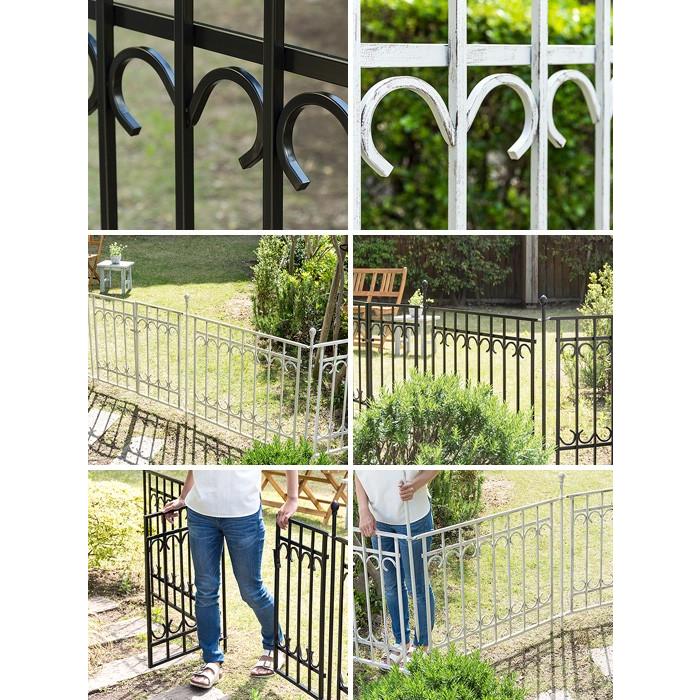 ガーデンフェンス アイアン おしゃれ 埋め込み フェンス 柵