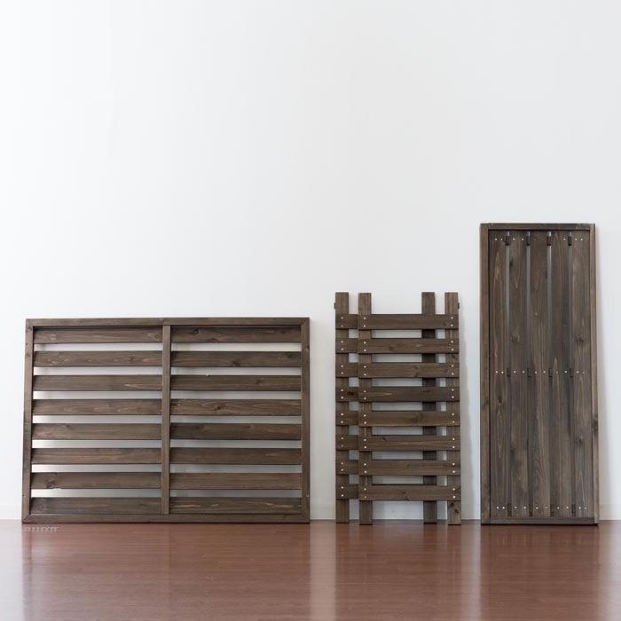 室外機カバー おしゃれ 大型 木製 エアコン室外機カバー 日よけ 逆